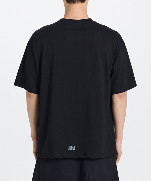 KICHUL(キチョル)の「Bright world semi over t-shirt (black)(Tシャツ/カットソー・メンズ・その他・MEDIUM/SMALL/LARGE)」の3枚目の写真