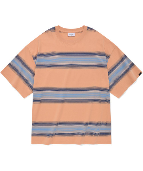 COVERNAT(カバーナット)の「グラデーションストライプTシャツサーモン(Tシャツ/カットソー・レディース・その他・SMALL/MEDIUM/LARGE/X-LARGE)」の1枚目の写真