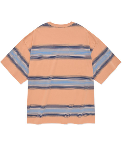 COVERNAT(カバーナット)の「グラデーションストライプTシャツサーモン(Tシャツ/カットソー・レディース・その他・SMALL/MEDIUM/LARGE/X-LARGE)」の2枚目の写真