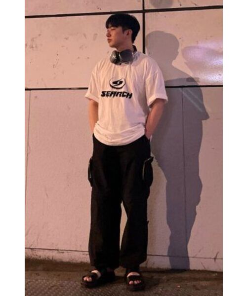 SEARCH410(サーチ410)の「ブリードロゴ 半袖Tシャツ ホワイト-ブラック(Tシャツ/カットソー・メンズ・その他・MEDIUM)」の4枚目の写真