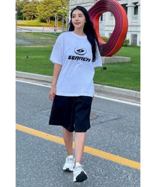 SEARCH410(サーチ410)の「ブリードロゴ 半袖Tシャツ ホワイト-ブラック(Tシャツ/カットソー・メンズ・その他・MEDIUM)」の6枚目の写真
