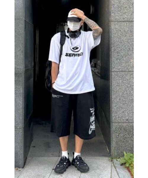 SEARCH410(サーチ410)の「ブリードロゴ 半袖Tシャツ ホワイト-ブラック(Tシャツ/カットソー・メンズ・その他・MEDIUM)」の8枚目の写真