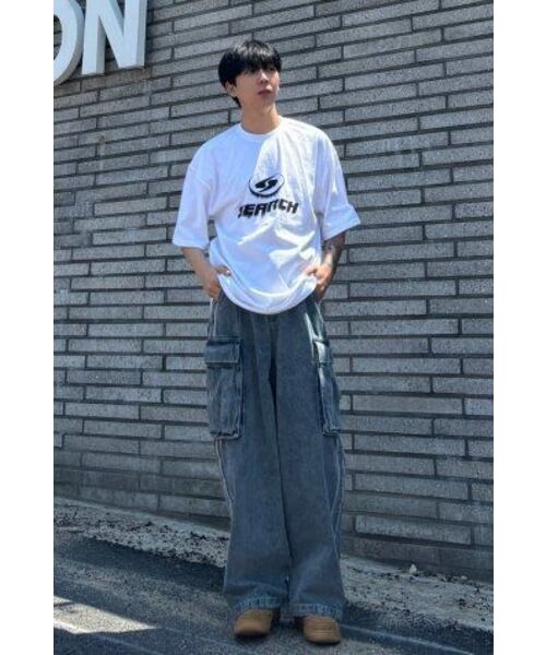 SEARCH410(サーチ410)の「ブリードロゴ 半袖Tシャツ ホワイト-ブラック(Tシャツ/カットソー・メンズ・その他・MEDIUM)」の10枚目の写真