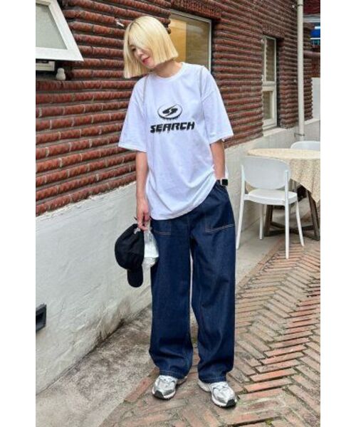 SEARCH410(サーチ410)の「ブリードロゴ 半袖Tシャツ ホワイト-ブラック(Tシャツ/カットソー・メンズ・その他・MEDIUM)」の12枚目の写真
