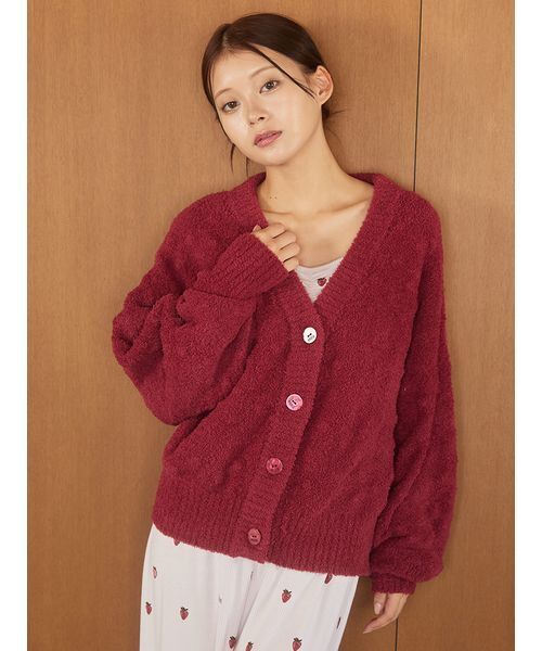 柄編みカーディガン（ルームウェア/パジャマ）｜gelato pique