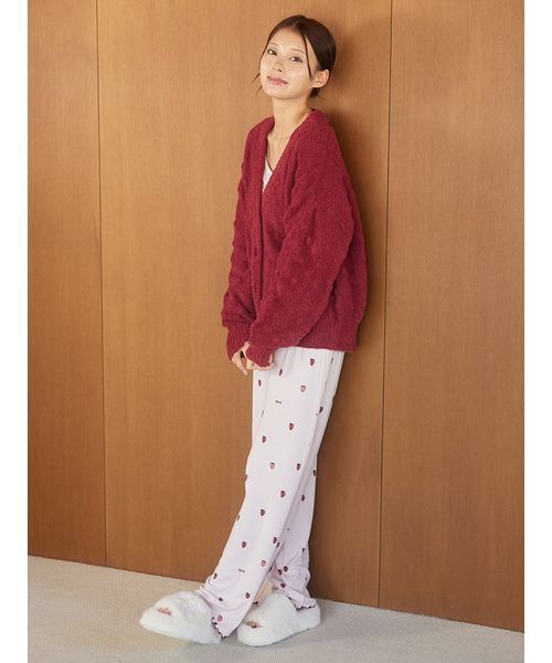セール】柄編みカーディガン（ルームウェア/パジャマ）｜gelato pique