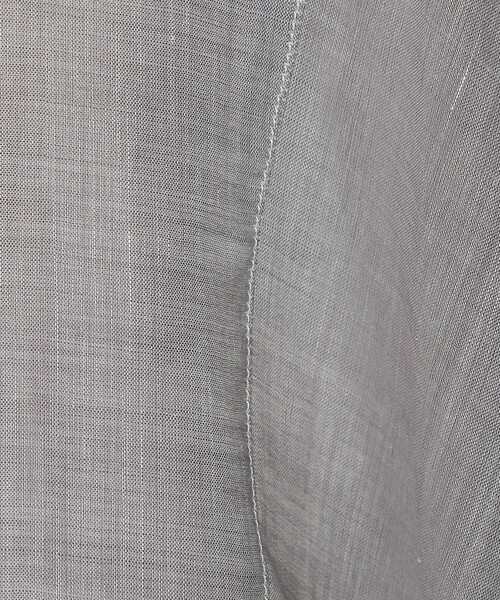 Gabardine K.T(ギャバジンケーティー)の「〔 +サイズ 〕 ラミーシャンブレー シアーシャツ(シャツ/ブラウス・レディース・ネイビー/ライトグレー/ミント/イエロー・13号)」の21枚目の写真