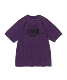 suade（スエード）の「MIXED LOGO TEE [PURPLE]（Tシャツ/カットソー）」