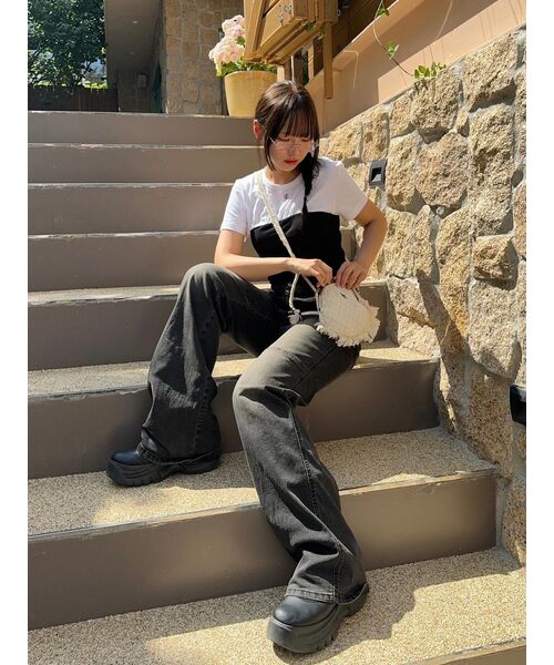 LEATHERY（レザリー）の「ヴィンテージコントラストブーツカットデニム[ブラック]（デニムパンツ・レディース・その他・SMALL/MEDIUM/LARGE/X-SMALL）」の13枚目の写真