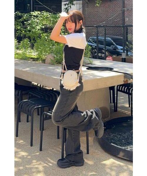 LEATHERY（レザリー）の「ヴィンテージコントラストブーツカットデニム[ブラック]（デニムパンツ・レディース・その他・SMALL/MEDIUM/LARGE/X-SMALL）」の14枚目の写真