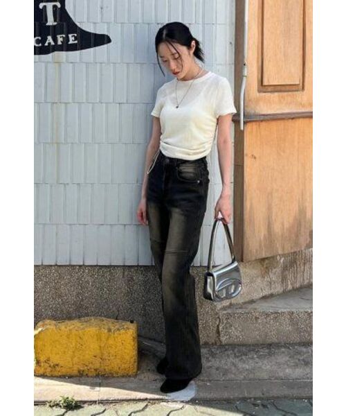 LEATHERY（レザリー）の「ヴィンテージコントラストブーツカットデニム[ブラック]（デニムパンツ・レディース・その他・SMALL/MEDIUM/LARGE/X-SMALL）」の17枚目の写真