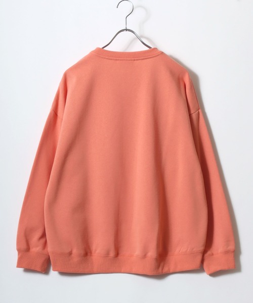 DISCUS（ディスカス）の「2026SS DISCUS/ディスカス オーバーサイズ 裏起毛 カレッジロゴ クルーネックスウェットトレーナー レディース（スウェット・レディース・オレンジ/スミクロ/ホワイト/アイボリー/グレー系その他/ブルーグリーン/グレー・L/M）」の13枚目の写真