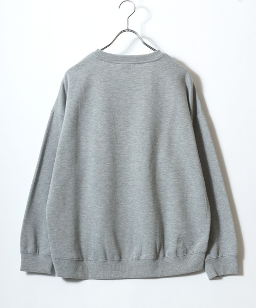 DISCUS（ディスカス）の「2026SS DISCUS/ディスカス オーバーサイズ 裏起毛 カレッジロゴ クルーネックスウェットトレーナー レディース（スウェット・レディース・オレンジ/スミクロ/ホワイト/アイボリー/グレー系その他/ブルーグリーン/グレー・L/M）」の11枚目の写真