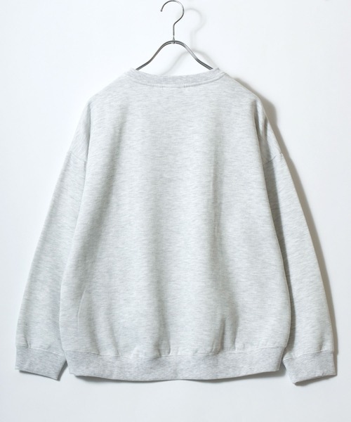 DISCUS（ディスカス）の「2026SS DISCUS/ディスカス オーバーサイズ 裏起毛 カレッジロゴ クルーネックスウェットトレーナー レディース（スウェット・レディース・オレンジ/スミクロ/ホワイト/アイボリー/グレー系その他/ブルーグリーン/グレー・L/M）」の17枚目の写真