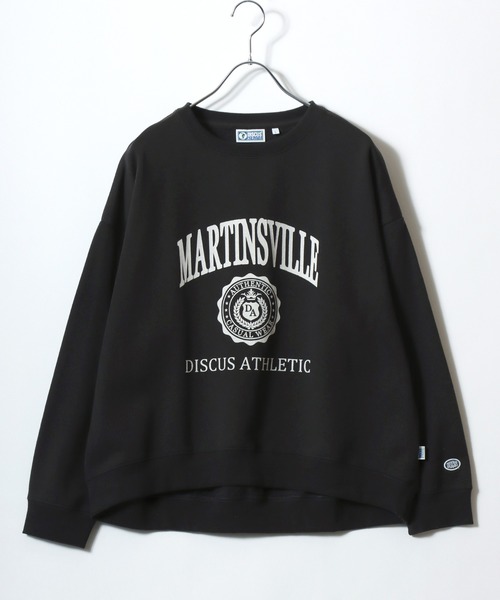 DISCUS（ディスカス）の「2026SS DISCUS/ディスカス オーバーサイズ 裏起毛 カレッジロゴ クルーネックスウェットトレーナー レディース（スウェット・レディース・オレンジ/スミクロ/ホワイト/アイボリー/グレー系その他/ブルーグリーン/グレー・L/M）」の20枚目の写真