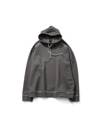 Willow Funnel Stitch Raglan Hoodie Charcoal