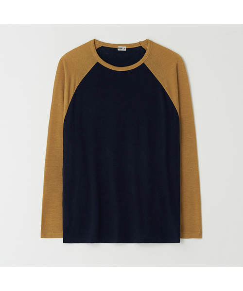 RMRN(アルエームアルエヌ)の「RAGLAN LONG SLEEVE T-SHIRT(Tシャツ/カットソー・レディース・ブラック/ダークブラウン/パープル/ネイビー/Mustard・FREE)」の5枚目の写真