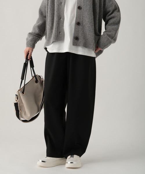 Elura（エルーラ）の「TRストレッチワイドパンツ/637808（その他パンツ・レディース・グレー/ブラック/ベージュ・MEDIUM/LARGE）」の9枚目の写真