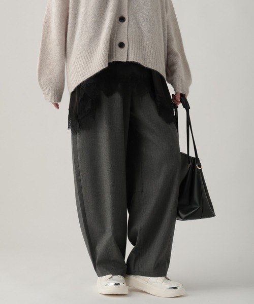 Elura（エルーラ）の「TRストレッチワイドパンツ/637808（その他パンツ・レディース・グレー/ブラック/ベージュ・MEDIUM/LARGE）」の14枚目の写真