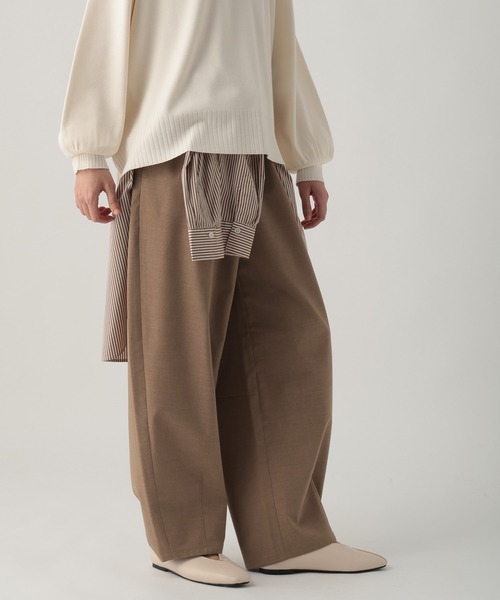 Elura（エルーラ）の「TRストレッチワイドパンツ/637808（その他パンツ・レディース・グレー/ブラック/ベージュ・MEDIUM/LARGE）」の18枚目の写真