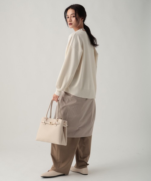 Elura（エルーラ）の「TRストレッチワイドパンツ/637808（その他パンツ・レディース・グレー/ブラック/ベージュ・MEDIUM/LARGE）」の16枚目の写真