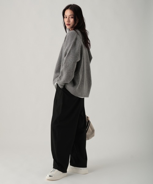 Elura（エルーラ）の「TRストレッチワイドパンツ/637808（その他パンツ・レディース・グレー/ブラック/ベージュ・MEDIUM/LARGE）」の5枚目の写真