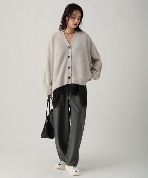 Elura（エルーラ）の「TRストレッチワイドパンツ/637808（その他パンツ・レディース・グレー/ブラック/ベージュ・MEDIUM/LARGE）」の10枚目の写真