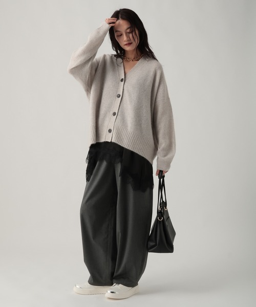 Elura（エルーラ）の「TRストレッチワイドパンツ/637808（その他パンツ・レディース・グレー/ブラック/ベージュ・MEDIUM/LARGE）」の13枚目の写真