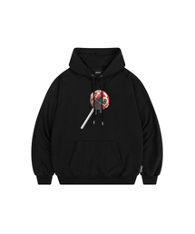 RED EIGHT CANDY HOODIE (BLACK)