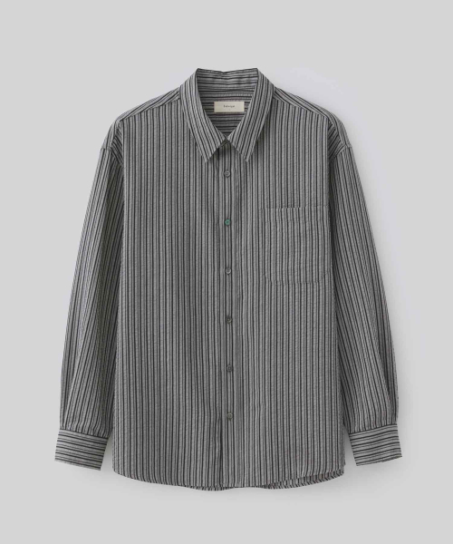 FABREGAT(ファブレガ)の「ロエンストライプシャツ(ブラック)(シャツ/ブラウス・レディース・その他・4/3/2)」の1枚目の写真