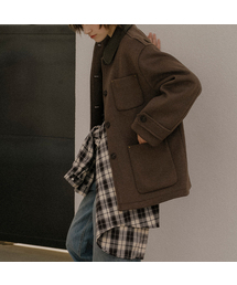 FRIVER07（フリバー07）の「Collar detail wool pocket jacket [FRFA03JK01]_2color（ミリタリージャケット）」