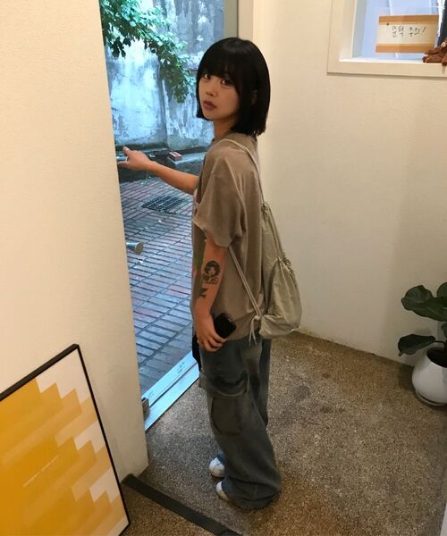 PARAKEET（パラキート）の「クリンクルジムバッグ（ライトグレー）（バックパック/リュック・レディース・その他・F）」の10枚目の写真