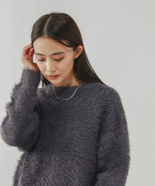 セール】シャギークルーネックプルオーバー/611263（ニット/セーター