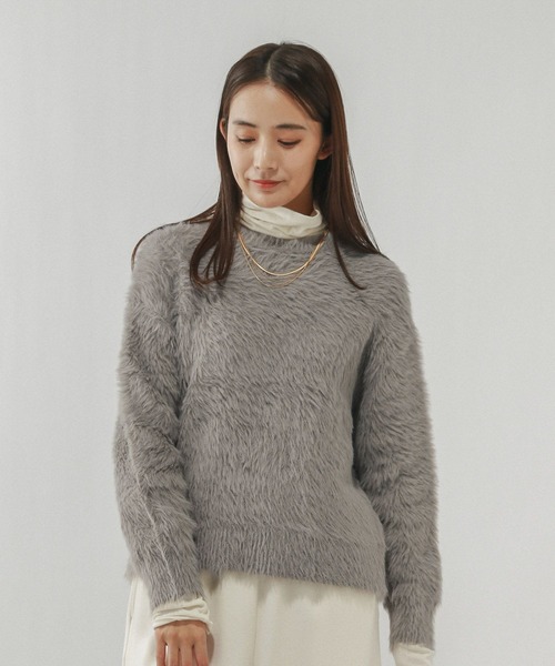 セール】シャギークルーネックプルオーバー/611263（ニット/セーター