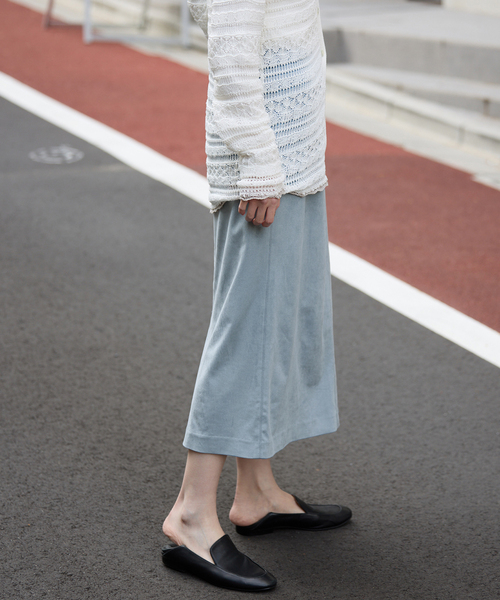 SLOBE IENA（スローブイエナ）の「カラースエードタイトスカート（スカート・レディース・サックスブルー/ダークパープル・FREE）」の15枚目の写真