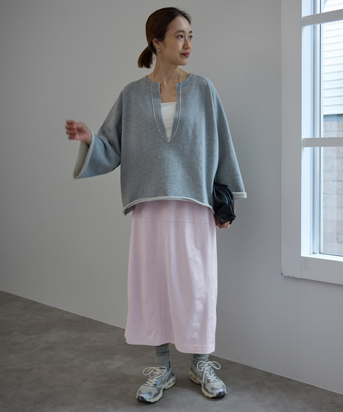 SLOBE IENA（スローブイエナ）の「カラースエードタイトスカート（スカート・レディース・サックスブルー/ダークパープル・FREE）」の17枚目の写真