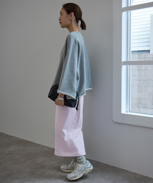 SLOBE IENA（スローブイエナ）の「カラースエードタイトスカート（スカート・レディース・サックスブルー/ダークパープル・FREE）」の19枚目の写真