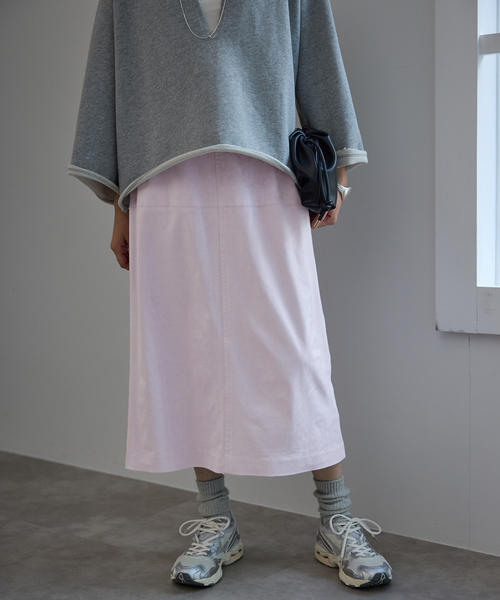 SLOBE IENA（スローブイエナ）の「カラースエードタイトスカート（スカート・レディース・サックスブルー/ダークパープル・FREE）」の21枚目の写真