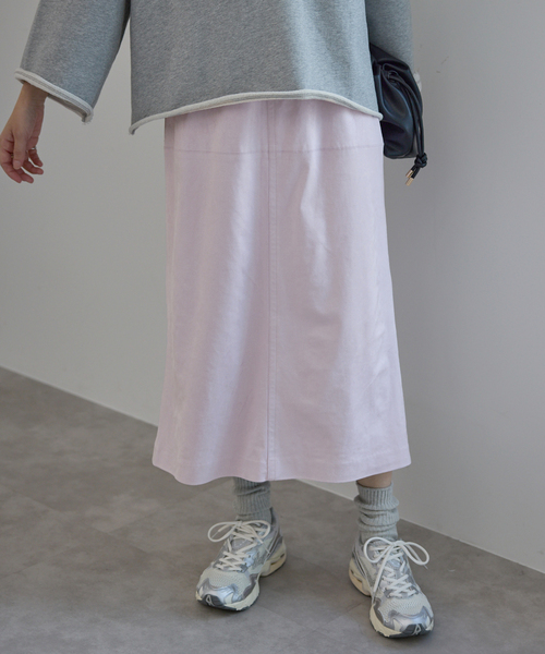 SLOBE IENA（スローブイエナ）の「カラースエードタイトスカート（スカート・レディース・サックスブルー/ダークパープル・FREE）」の22枚目の写真