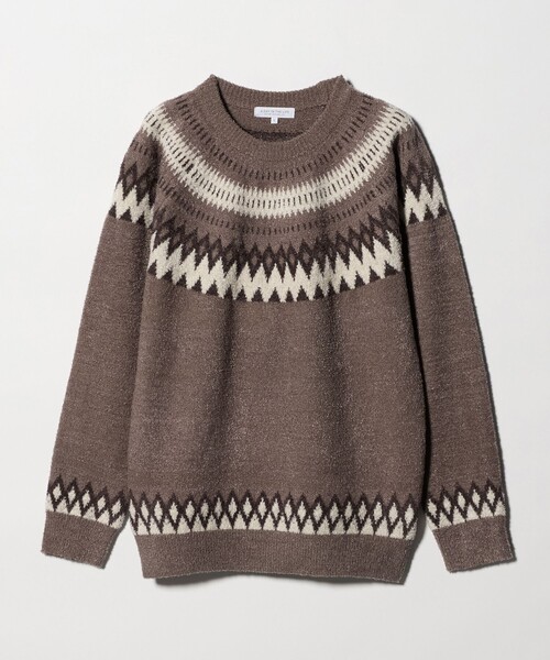 フェザーヤーン ノルディック ニット-ウォッシャブル-＜A DAY IN THE