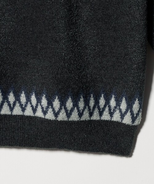 A DAY IN THE LIFE UNITED ARROWS(アデイインザライフユナイテッドアローズ)の「フェザーヤーン ノルディック ニット-ウォッシャブル-<A DAY IN THE LIFE>(ニット/セーター・メンズ・ダークグレー/モカ・M/L)」の9枚目の写真