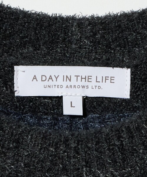 A DAY IN THE LIFE UNITED ARROWS(アデイインザライフユナイテッドアローズ)の「フェザーヤーン ノルディック ニット-ウォッシャブル-<A DAY IN THE LIFE>(ニット/セーター・メンズ・ダークグレー/モカ・M/L)」の3枚目の写真