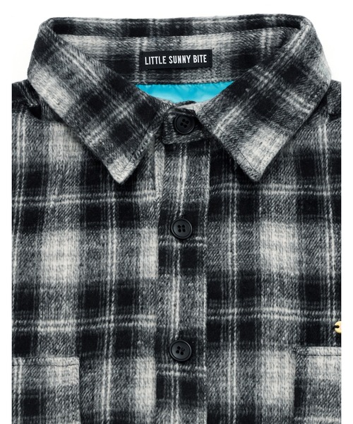 Little sunny bite(リトルサニーバイト)の「/Little Sunny Bite/check jacket(シャツ/ブラウス・レディース・ブラック・MEDIUM)」の2枚目の写真