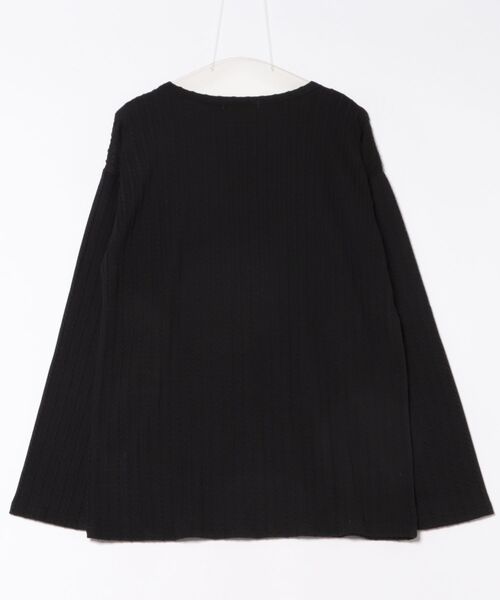 NOWLE(ノウル)の「【NOWLE】ケーブル編み風 立体リブ クルーネック ロンT(Tシャツ/カットソー・メンズ・ブラック・X-LARGE/MEDIUM/LARGE)」の9枚目の写真