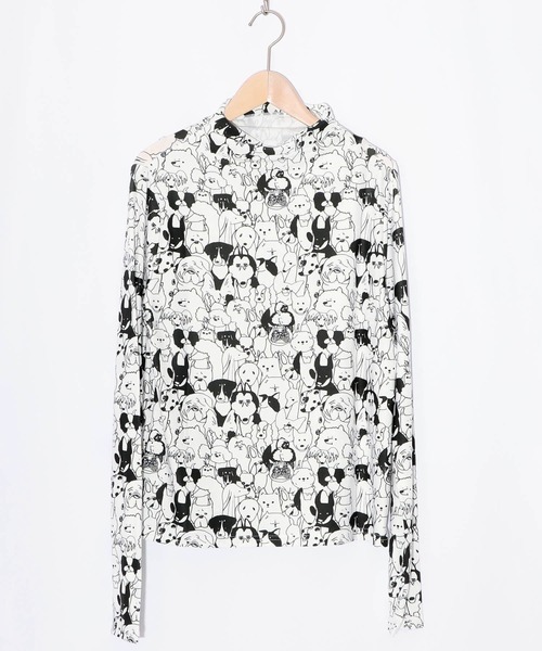 ScoLar(スカラー)の「153723:スカラー3色展開 裏起毛スムースインナー(Tシャツ/カットソー・レディース・オフホワイト・M)」の1枚目の写真