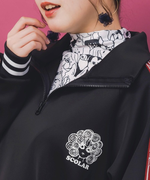 ScoLar(スカラー)の「153723:スカラー3色展開 裏起毛スムースインナー(Tシャツ/カットソー・レディース・オフホワイト・M)」の4枚目の写真