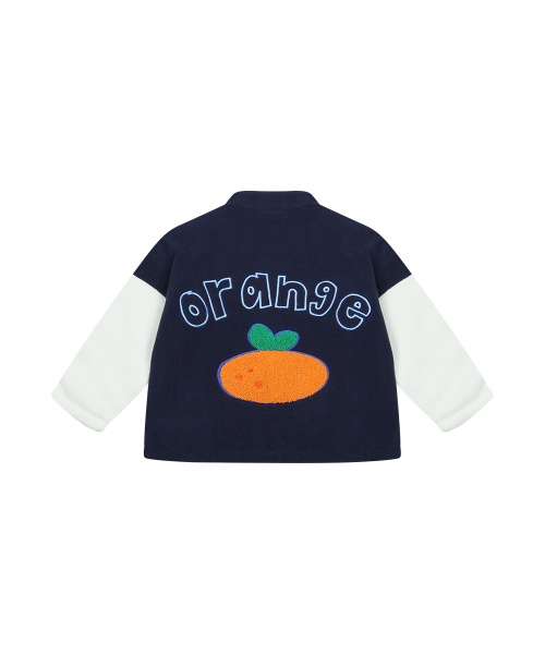 MINIDOU(ミニドウ)の「オレンジ 子供 ポーラフリース リバーシブル ジップアップジャケット(ブルゾン・レディース・その他・140/150/90/120/130/100/110)」の5枚目の写真