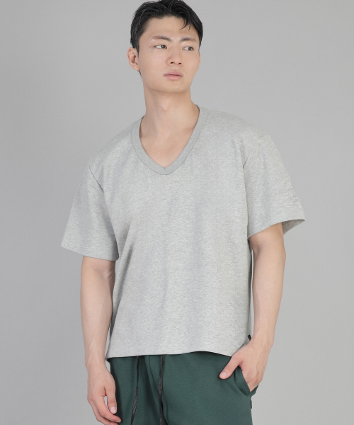SAINTCREW(セントクルー)の「Vネック 無地 半袖Tシャツ BVS-823 メランジグレー(Tシャツ/カットソー・メンズ・その他・MEDIUM/LARGE/X-LARGE/XX-LARGE)」の1枚目の写真
