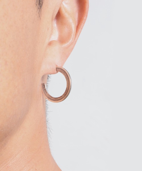 VIVIFY（ビビファイ）の「シルバー925/ピアス/50 Sen Coin Giza Edge Line Pierce(L) 古銭（ピアス（片耳用）・メンズ・シルバー・FREE）」の2枚目の写真