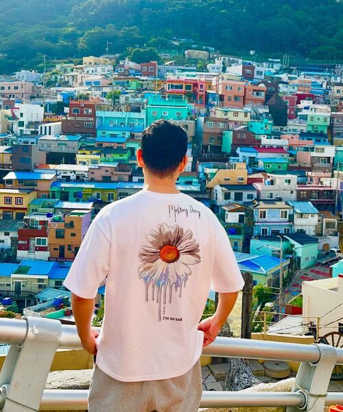 BEOM(ボム)の「ブラッディフラワー オーバーサイズ Tシャツ ブラック(Tシャツ/カットソー・メンズ・その他・1/2)」の12枚目の写真